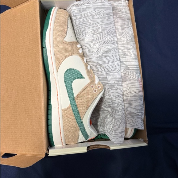 Nike SB Dunk Low Sneakers in Phantom and Black - Picture 2 of 4